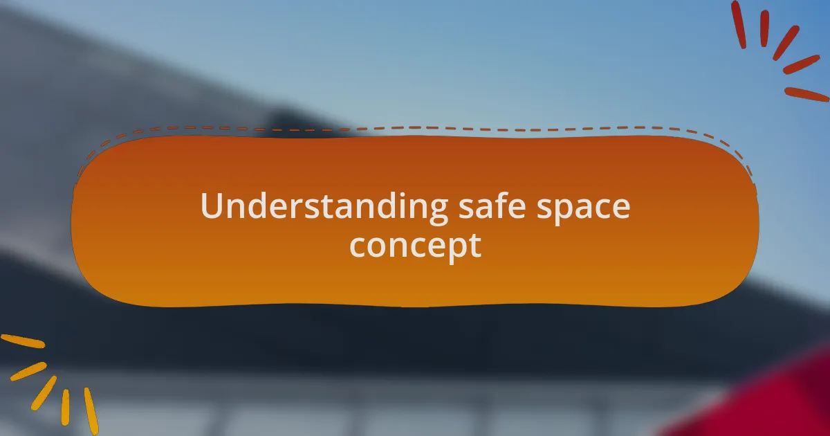 Understanding safe space concept